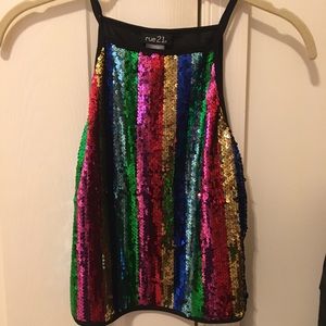 Sparkly Rainbow Tank